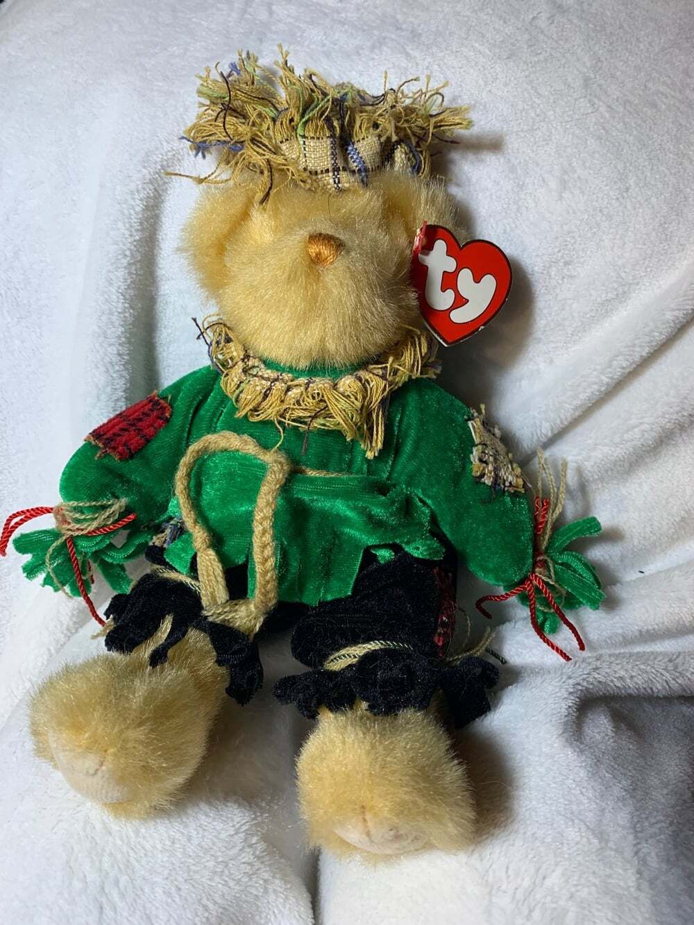 Ty Bear Alfalfa Sarecrow